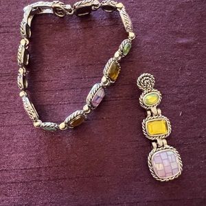 Lia Sophia charm and bracelet